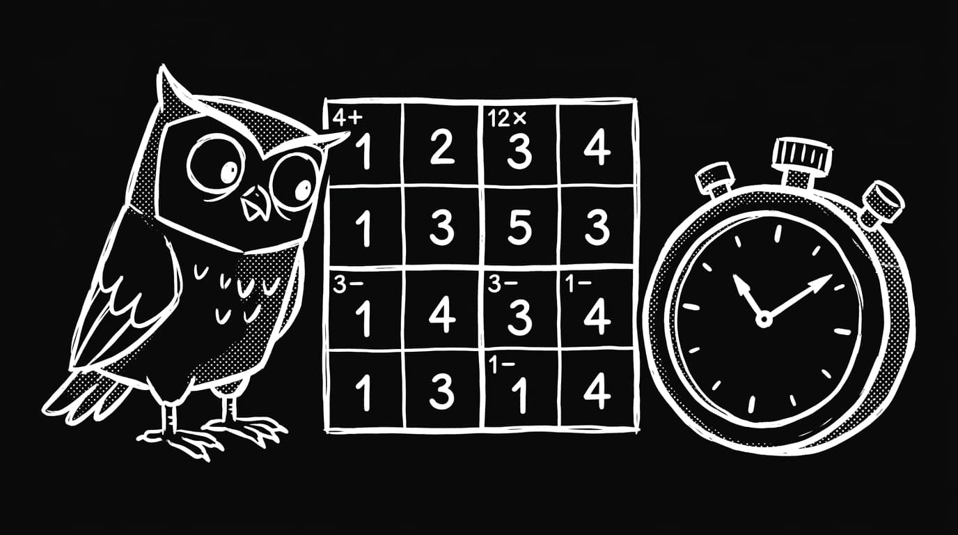 Illustration for KenKen vs Mathness: Which Number Puzzle Trains Arithmetic Better