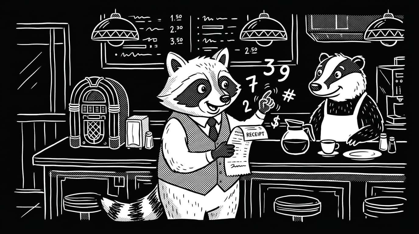 Illustration for Mental Math for Tips, Discounts, and Splitting the Bill